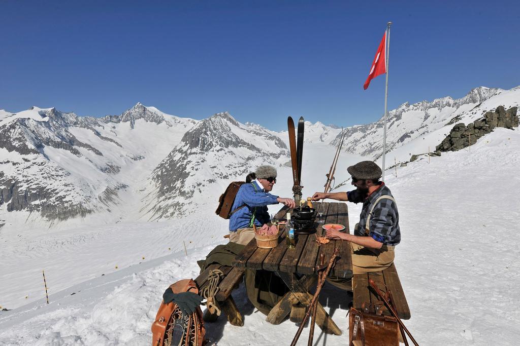 Hotel Jungfrau Fiesch Esterno foto